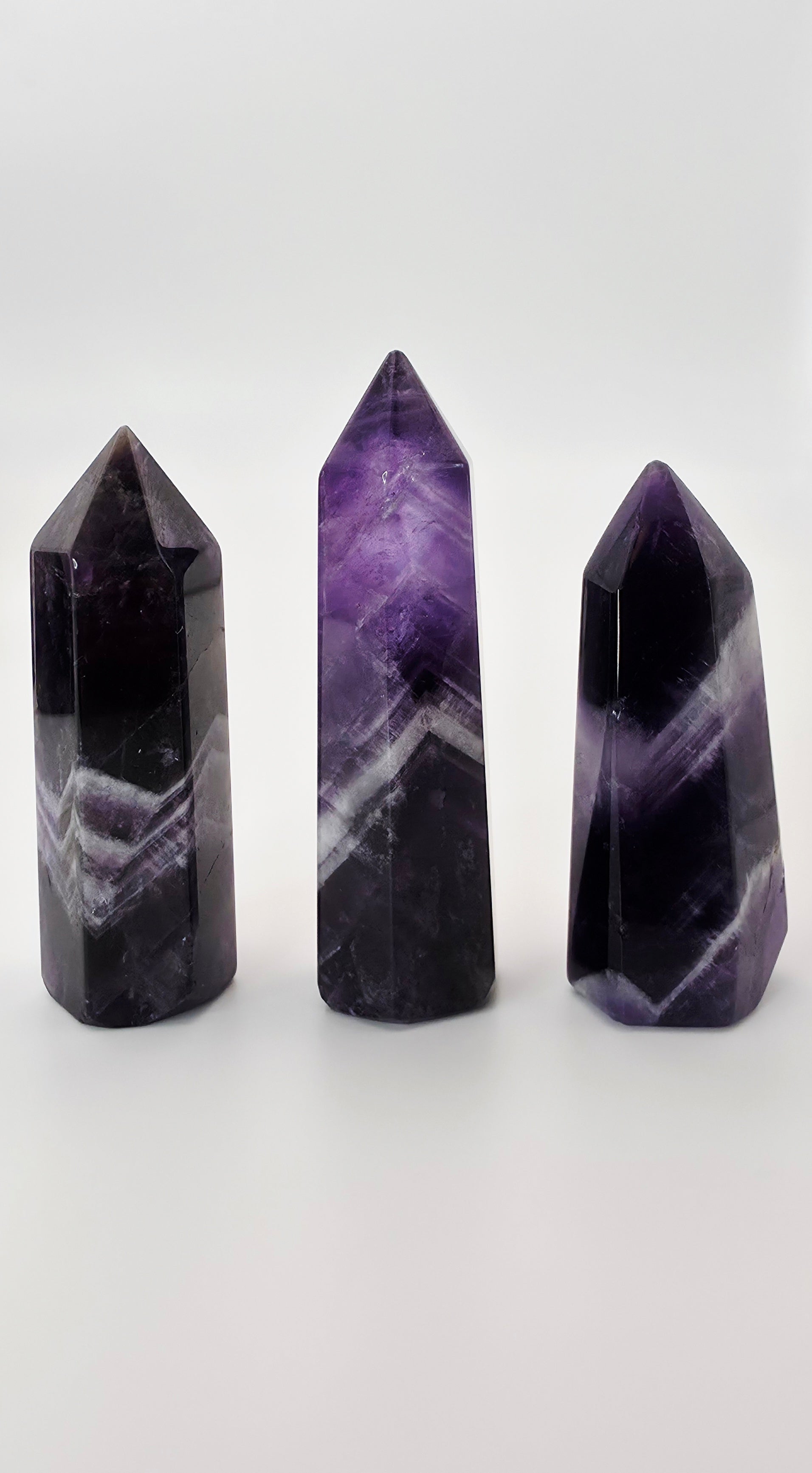 Chevron Amethyst Spitze
