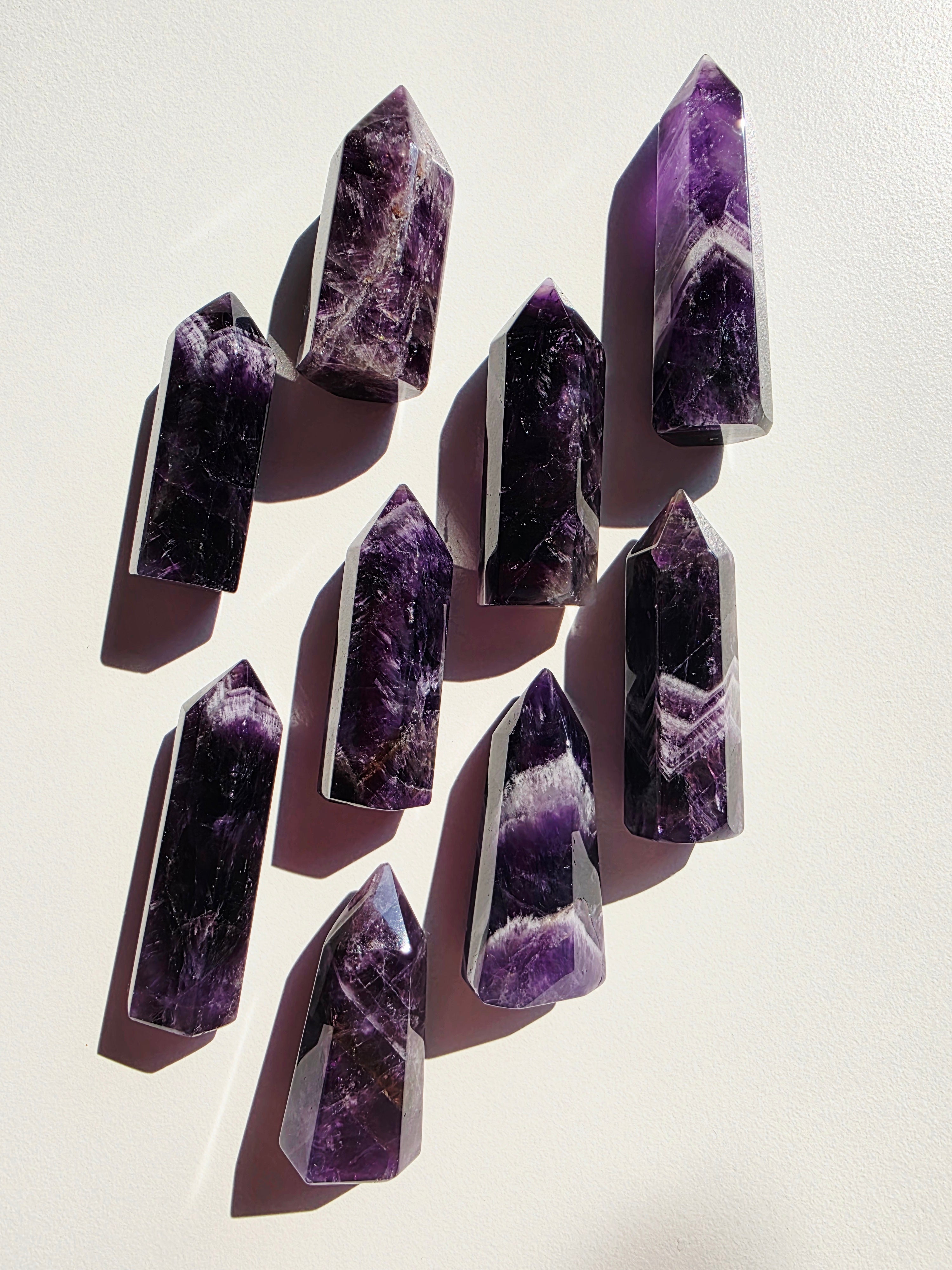 Chevron Amethyst Spitze