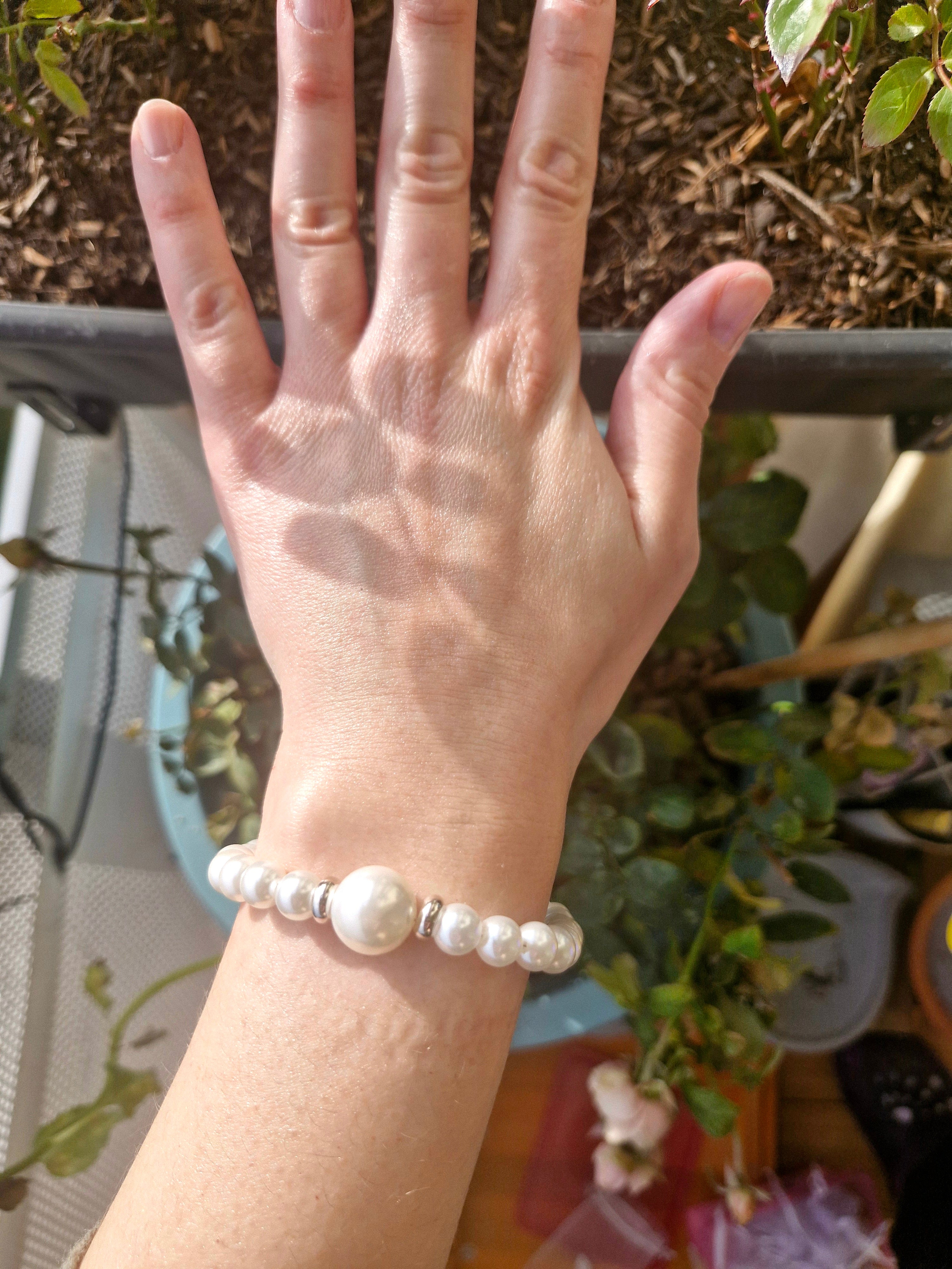 Muschelperlen mit Mutterperle