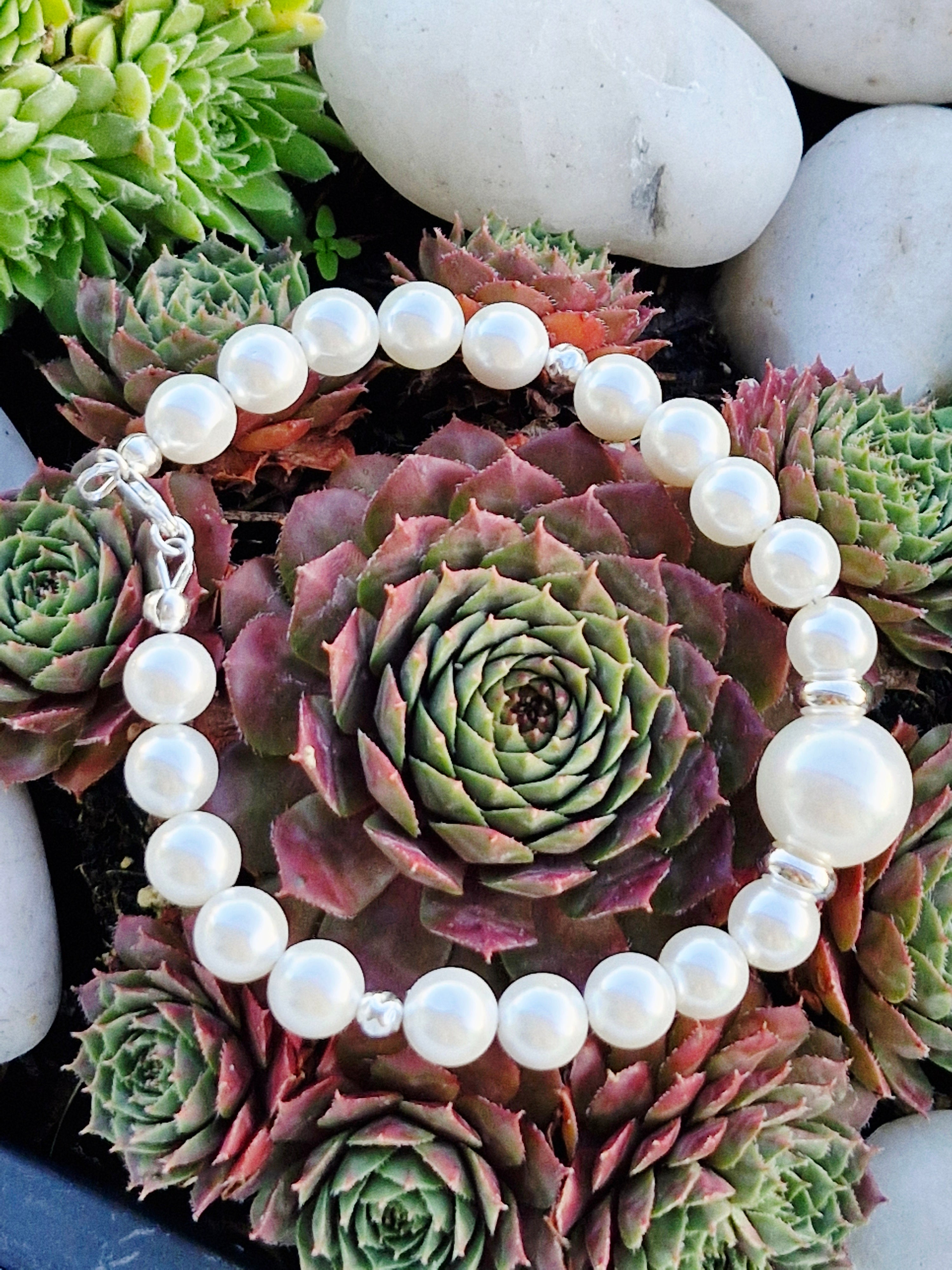 Muschelperlen mit Mutterperle