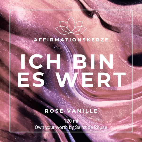 Ich bin es wert - Kerze