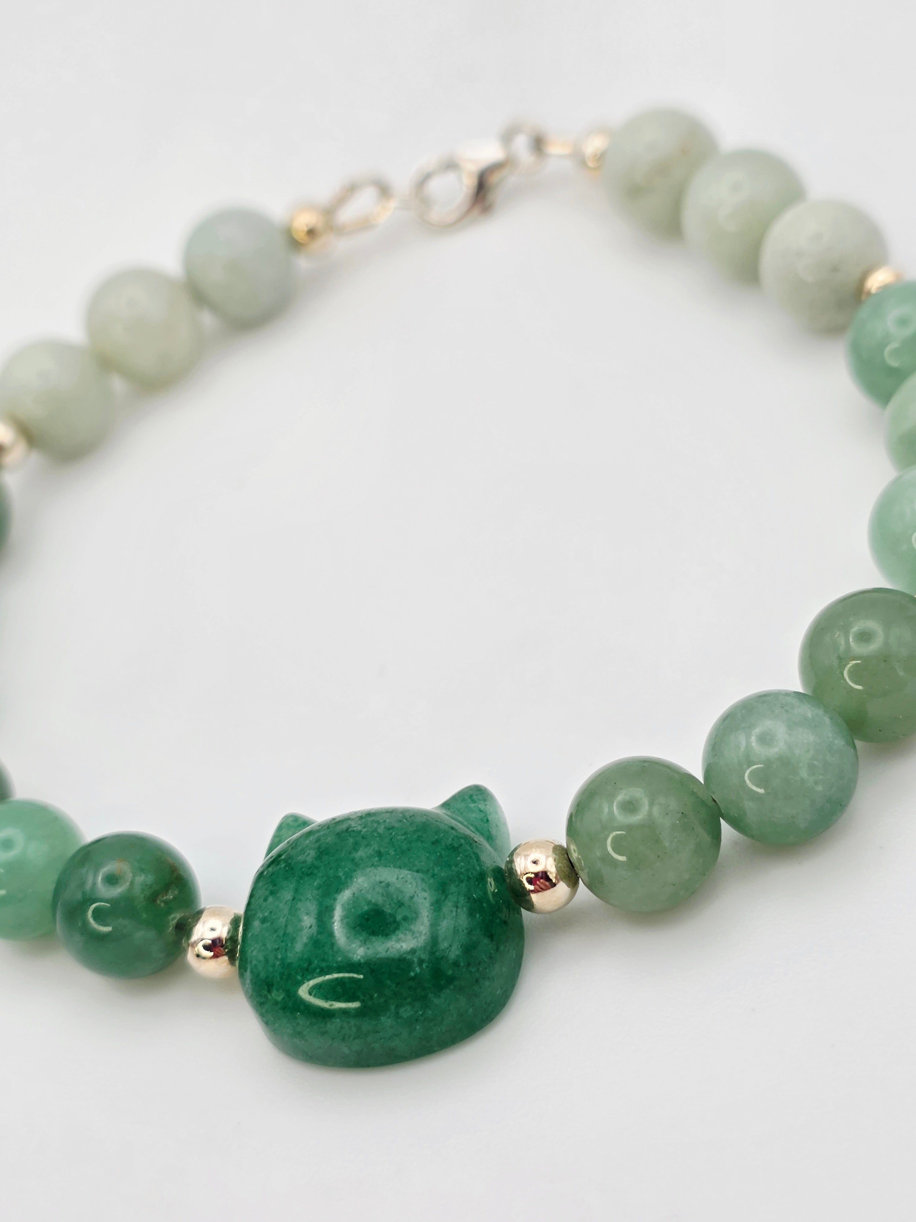 Aventurin Katze Armband