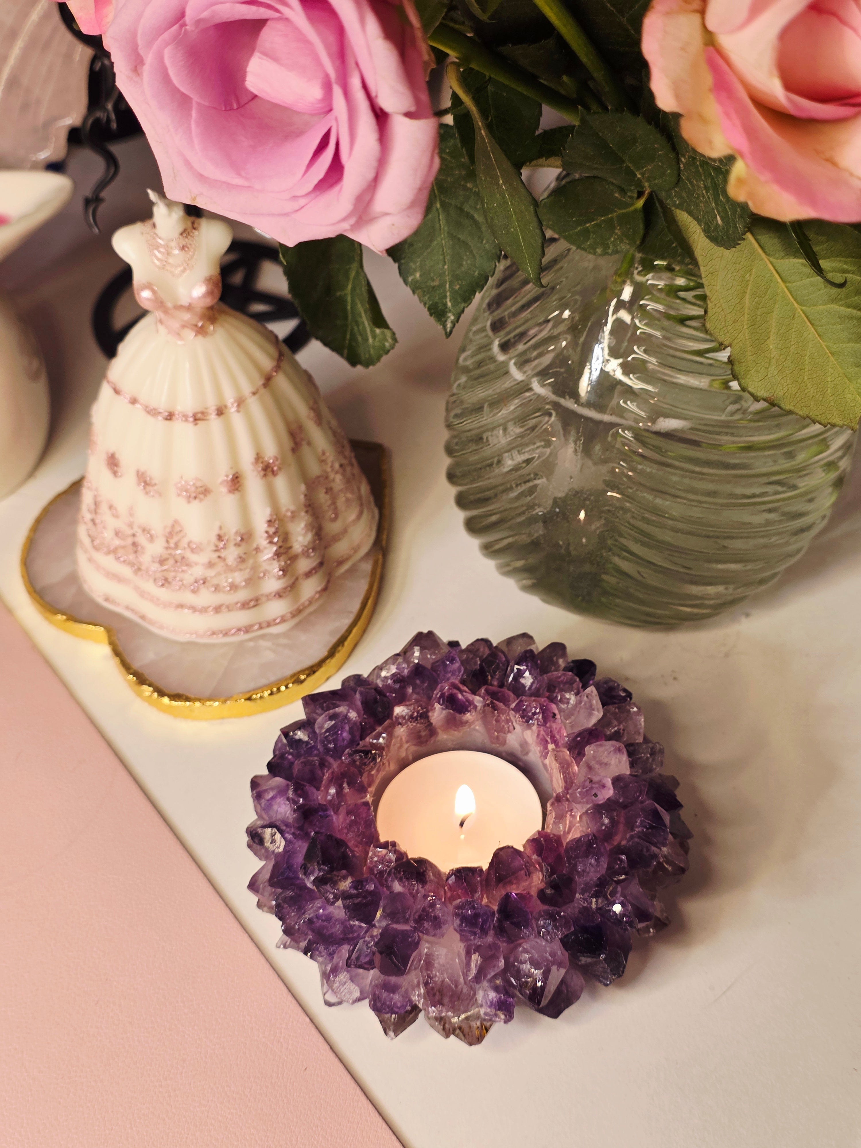 Amethyst Teelicht