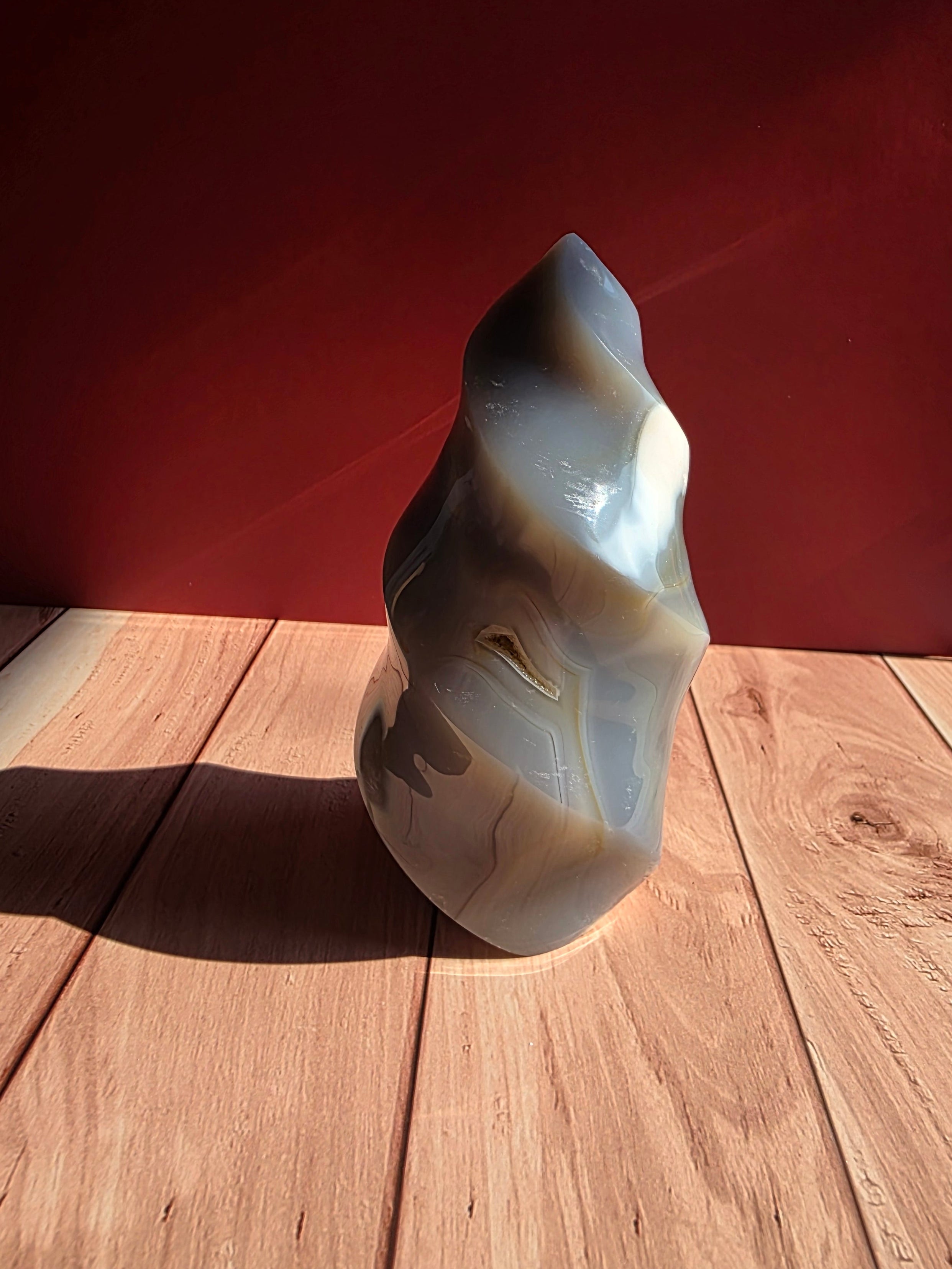 Orca Achat mit Druse