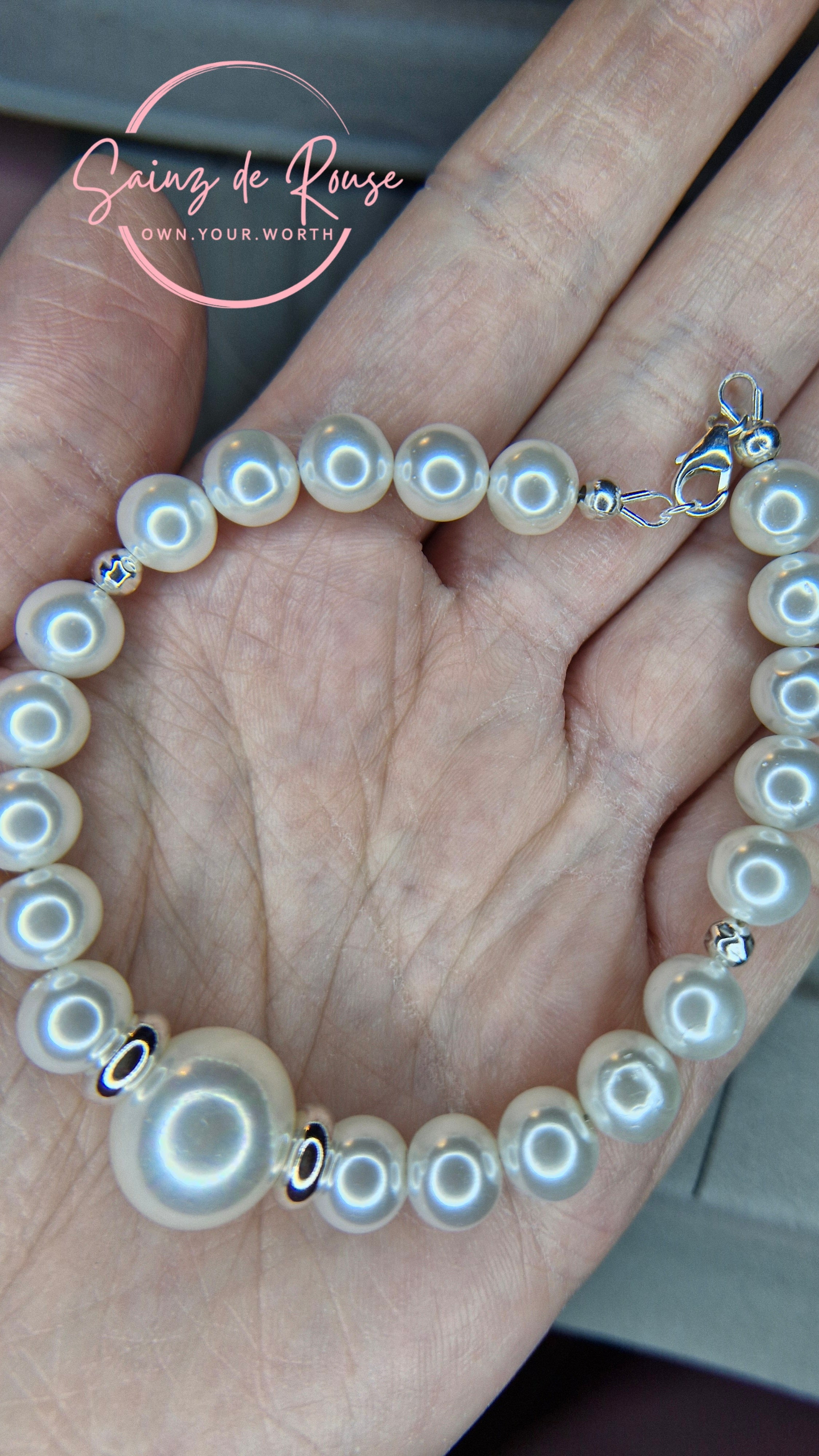 Muschelperlen mit Mutterperle