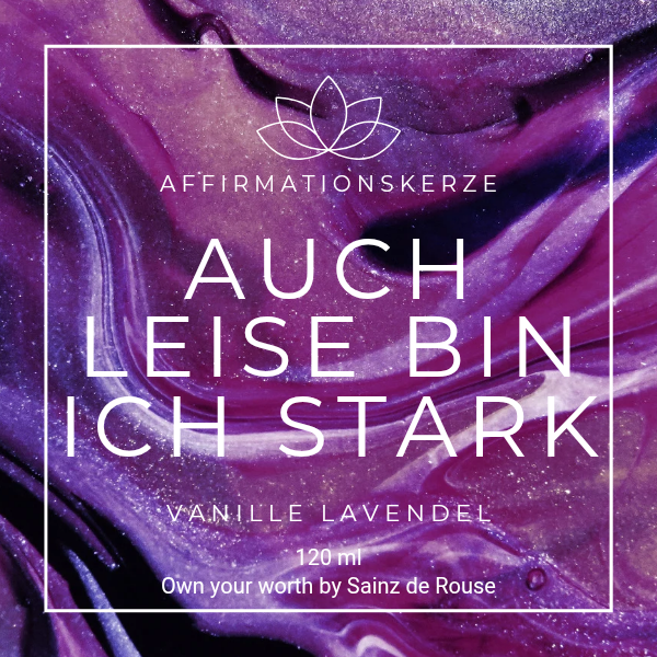 Auch leise bin ich stark - Kerze