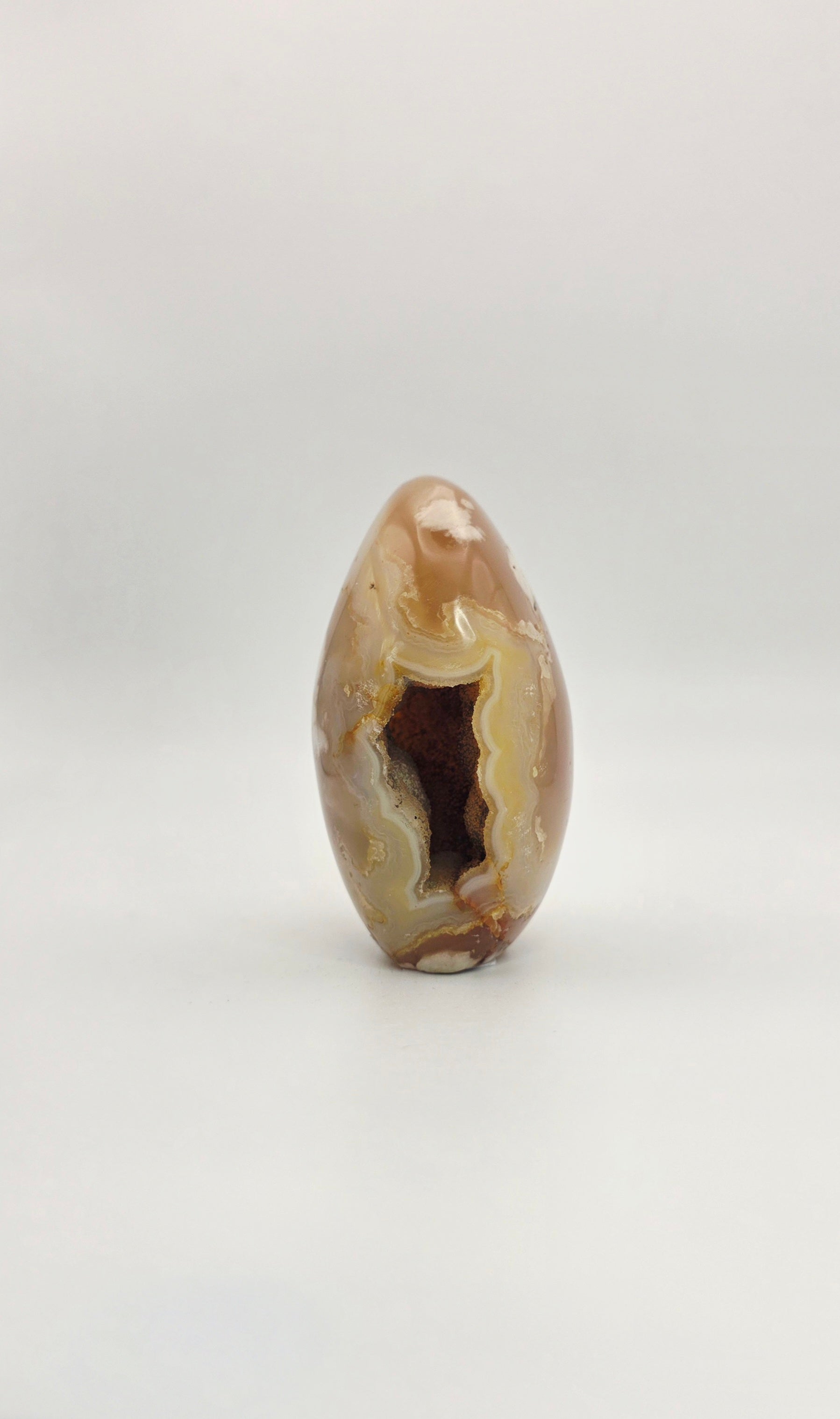 Blumenachat mit Druse