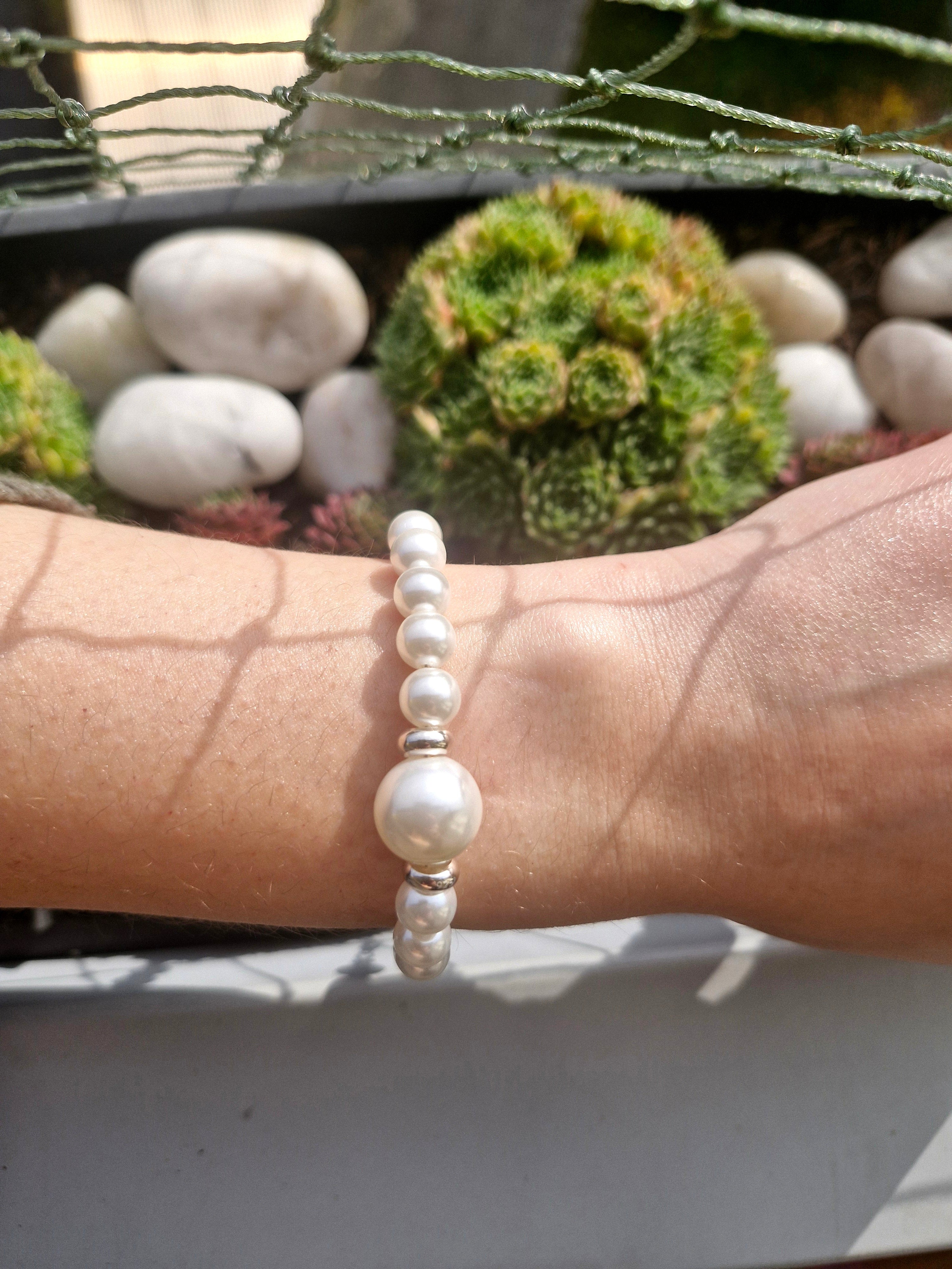 Muschelperlen mit Mutterperle
