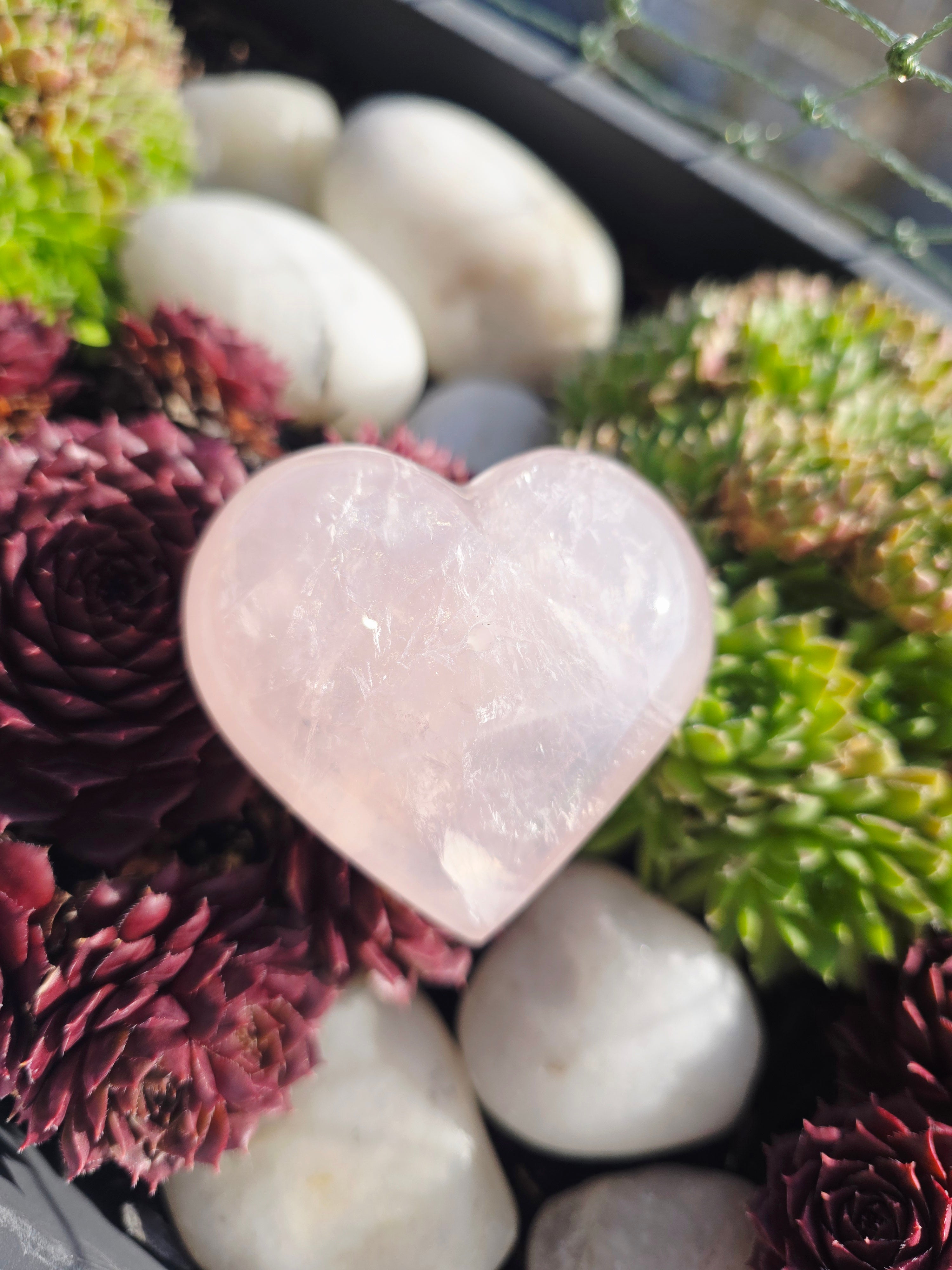 Rosenquarz Räucherstäbchenhalter