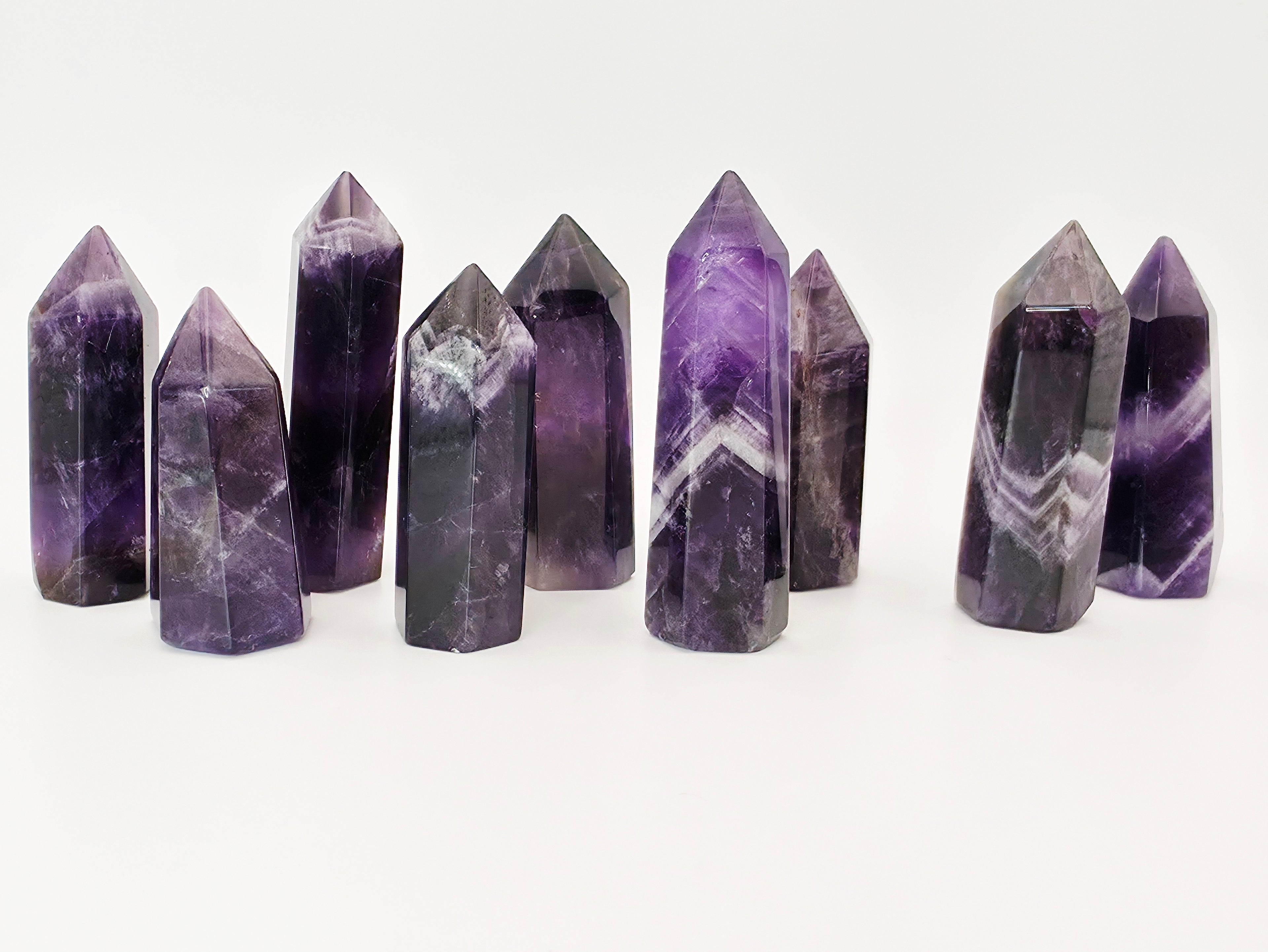 Chevron Amethyst Spitze