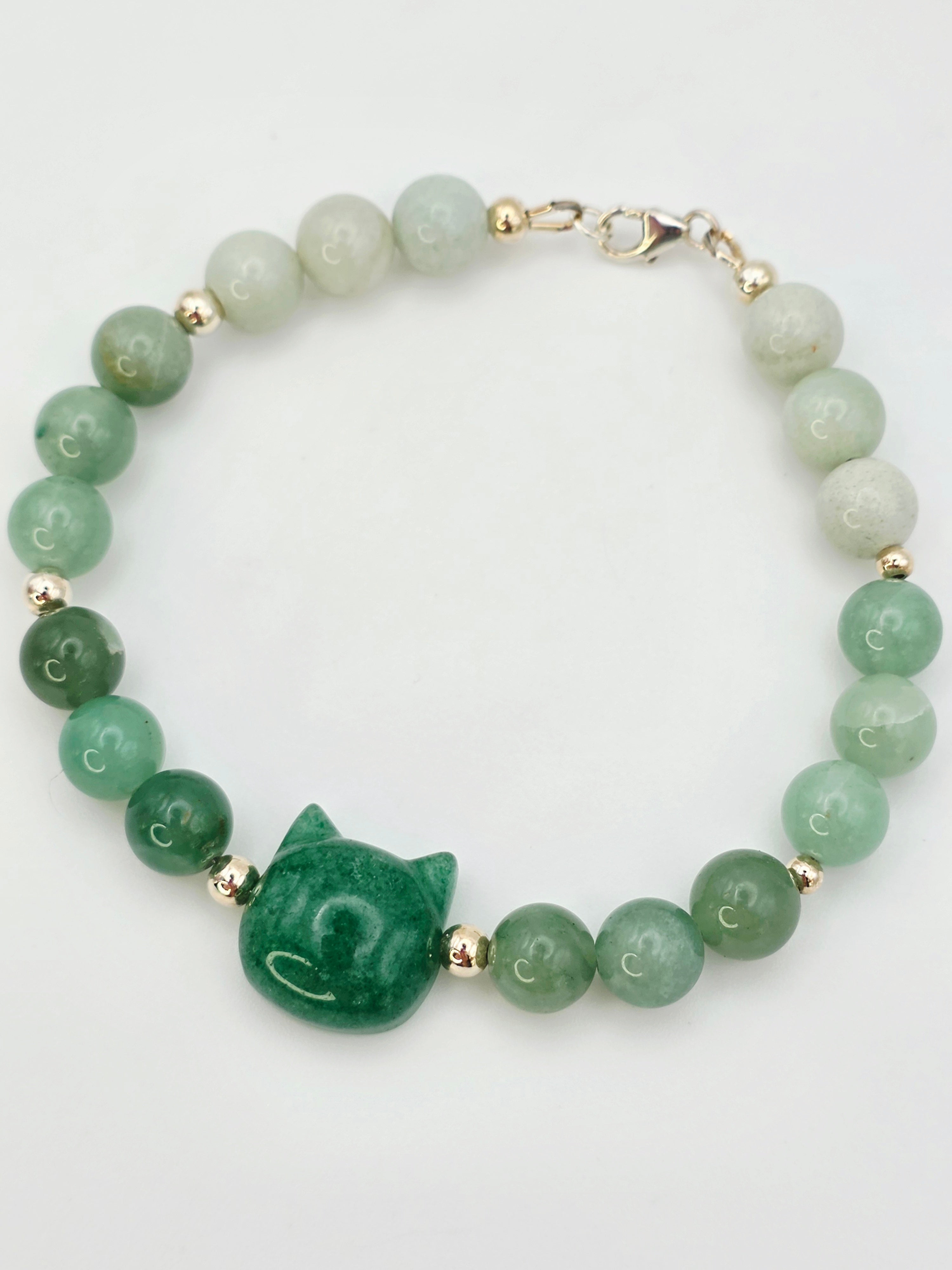 Aventurin Katze Armband