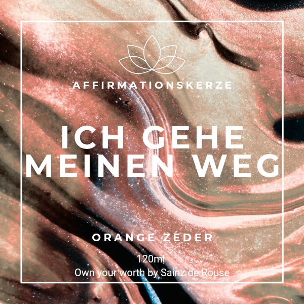 Ich gehe meinen Weg - Kerze