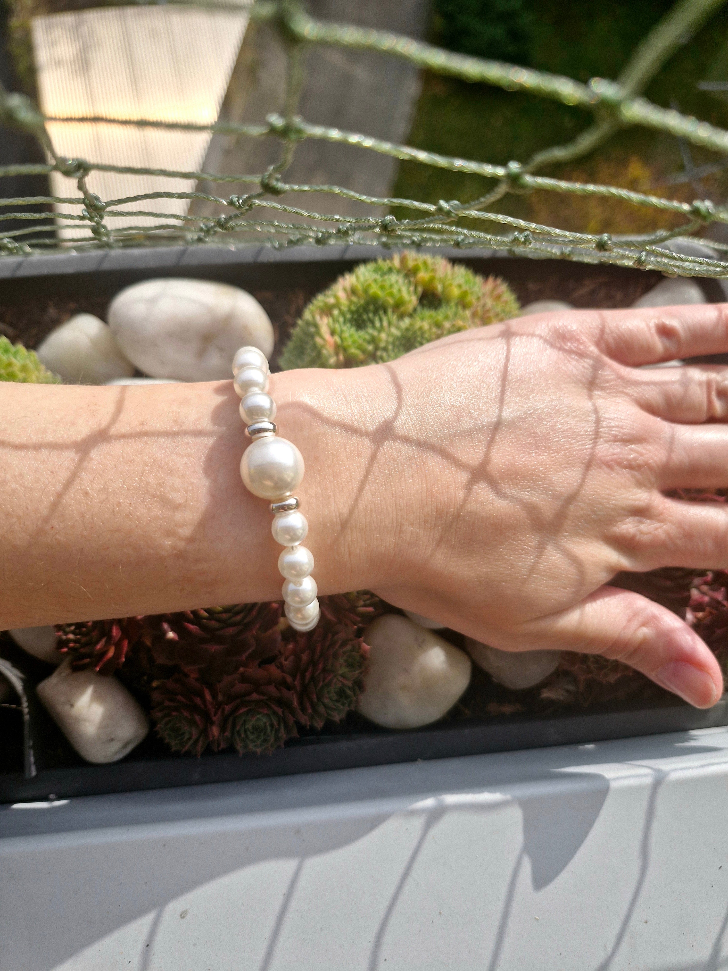 Muschelperlen mit Mutterperle