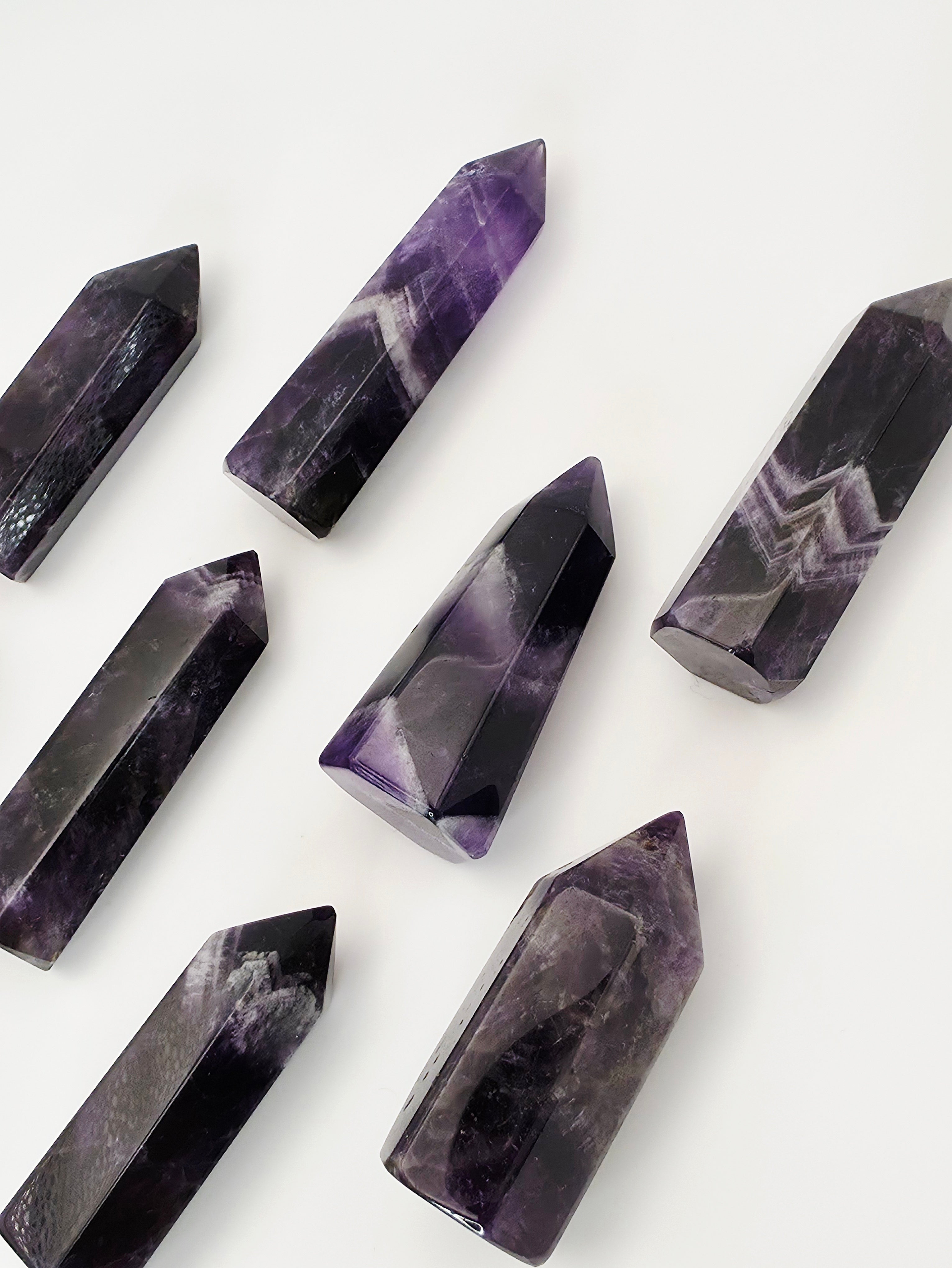 Chevron Amethyst Spitze