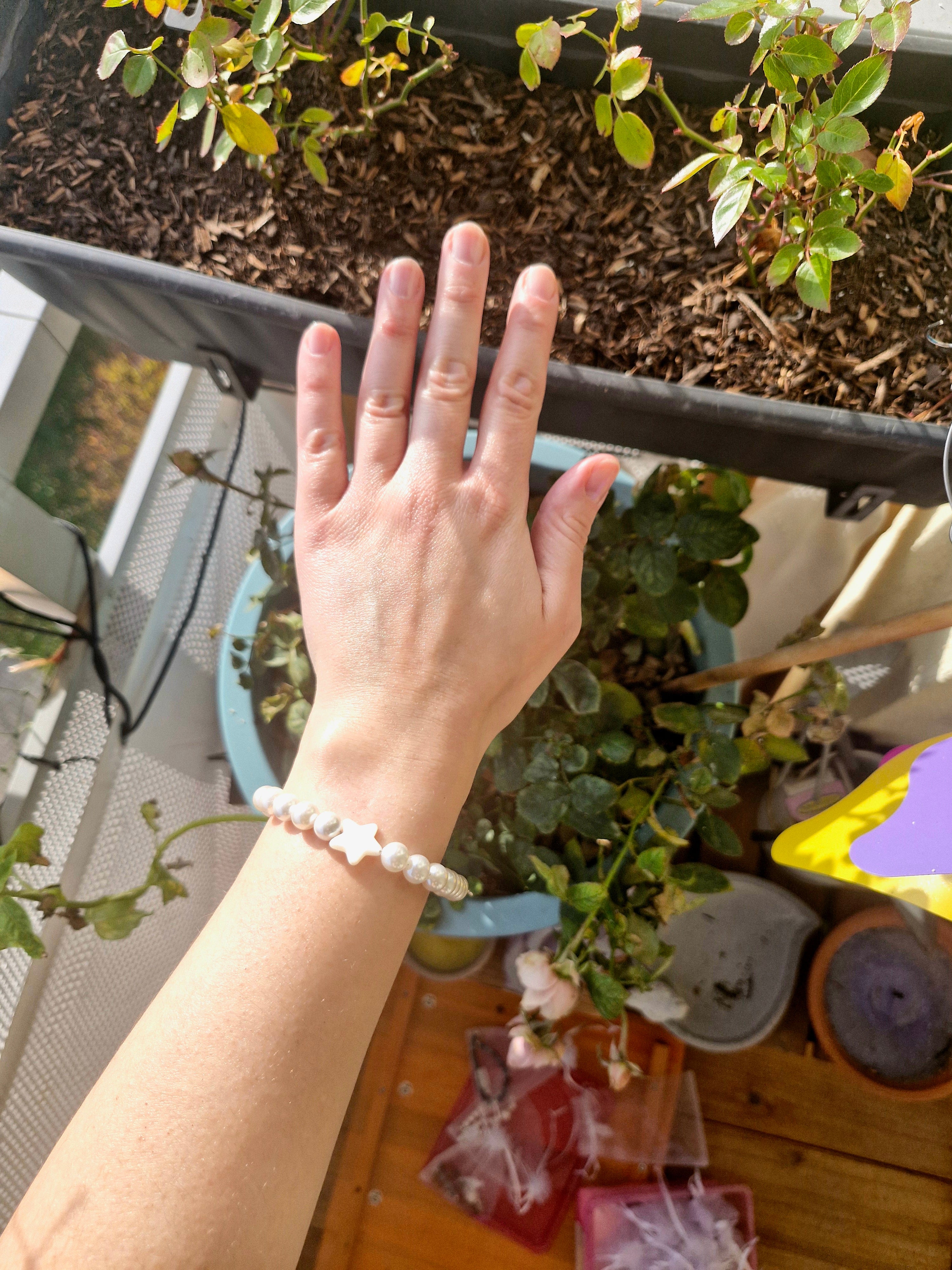 Muschelperlen mit Sternenmuschel