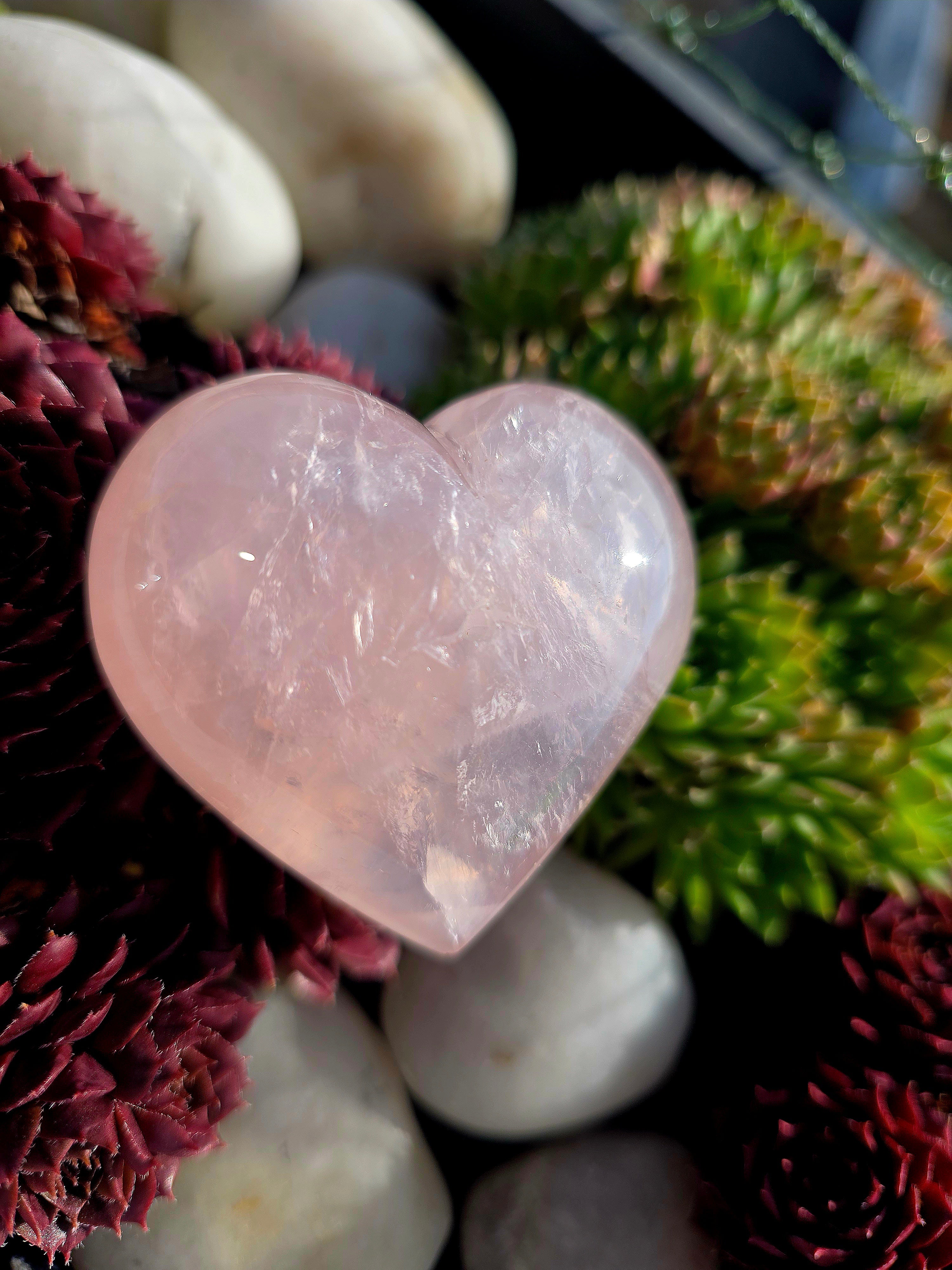 Rosenquarz Räucherstäbchenhalter